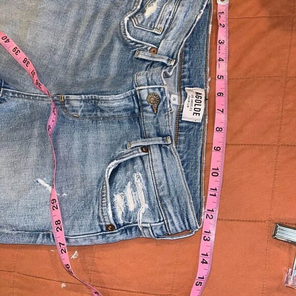 Agolde The Sophie Crop High waisted ankle  Jeans Size 26 - Picture 6 of 9